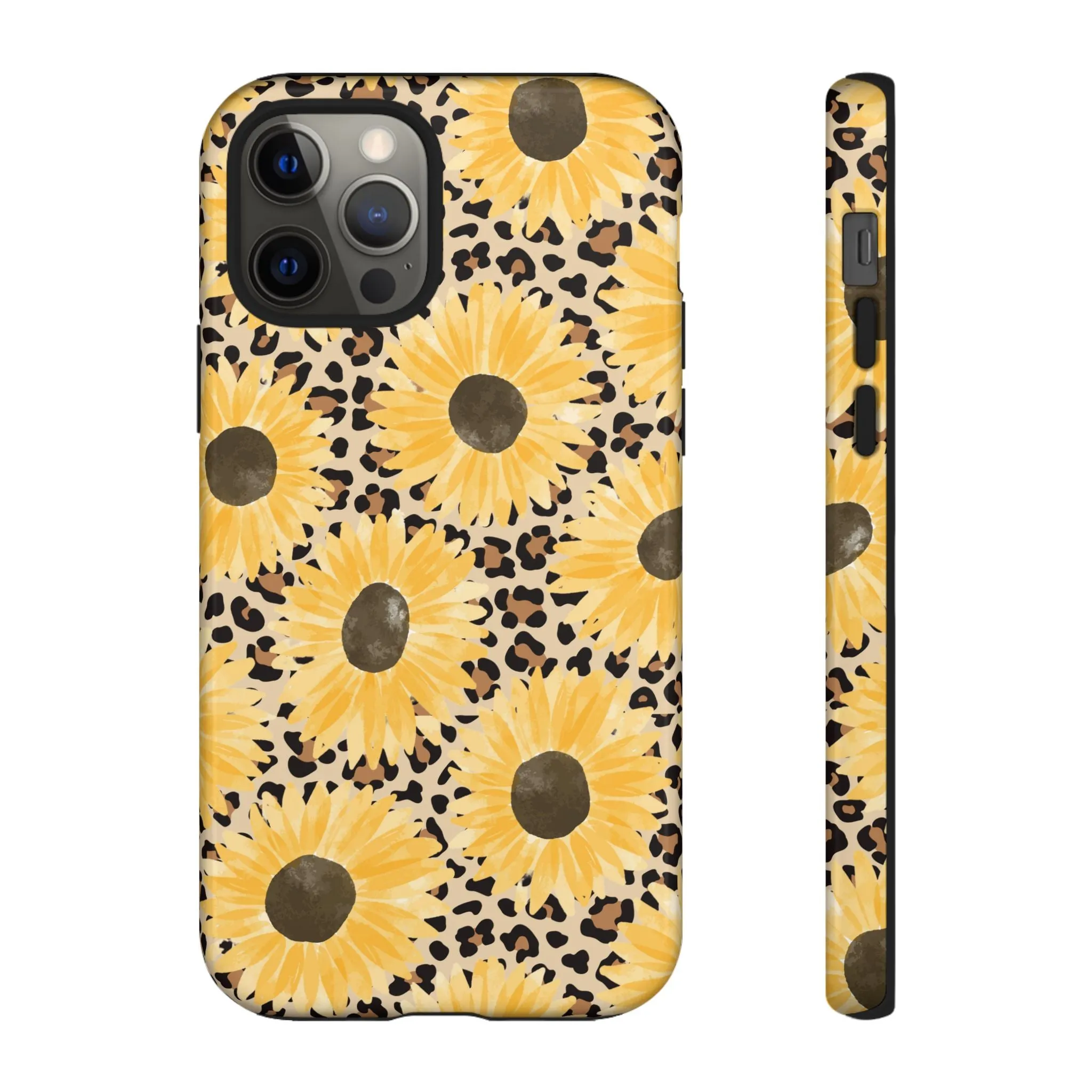 Sunflower Cheetah Tough Cell Phone Case - Various Styles/Sizes
