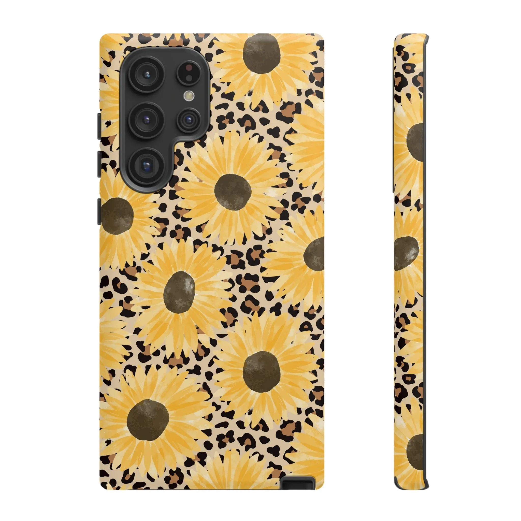 Sunflower Cheetah Tough Cell Phone Case - Various Styles/Sizes