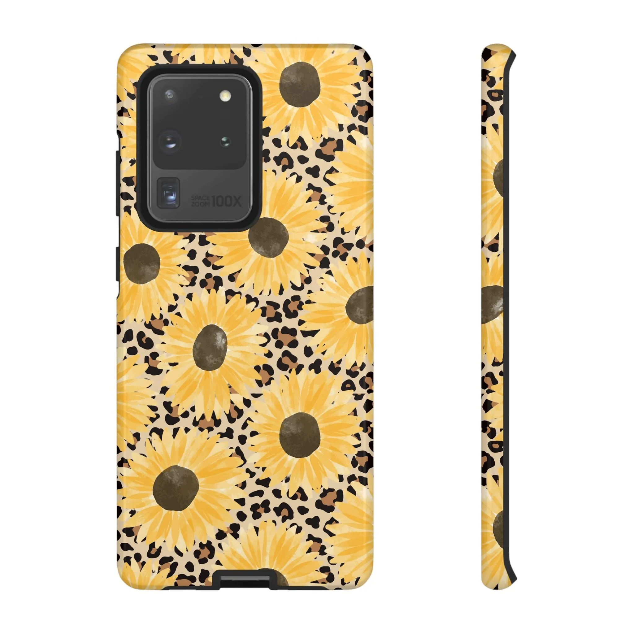 Sunflower Cheetah Tough Cell Phone Case - Various Styles/Sizes