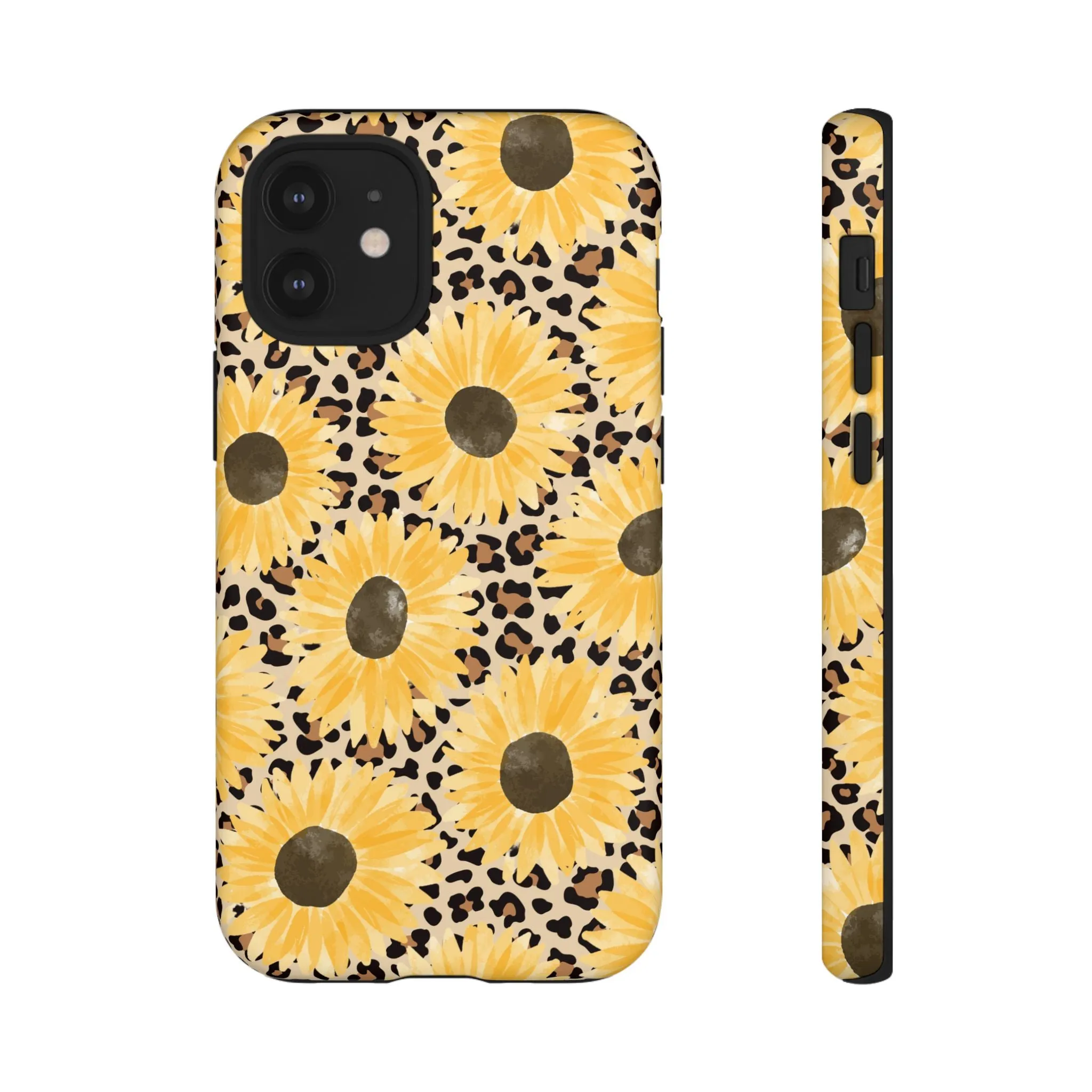 Sunflower Cheetah Tough Cell Phone Case - Various Styles/Sizes