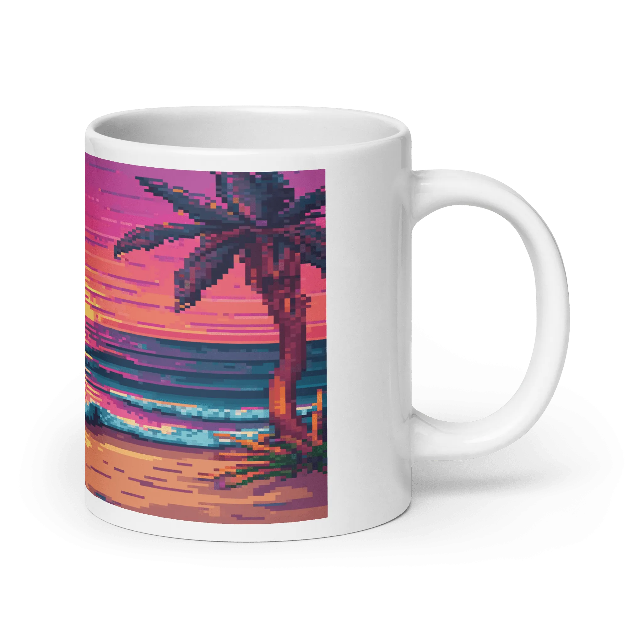 Sunset Sprites White Glossy Mug