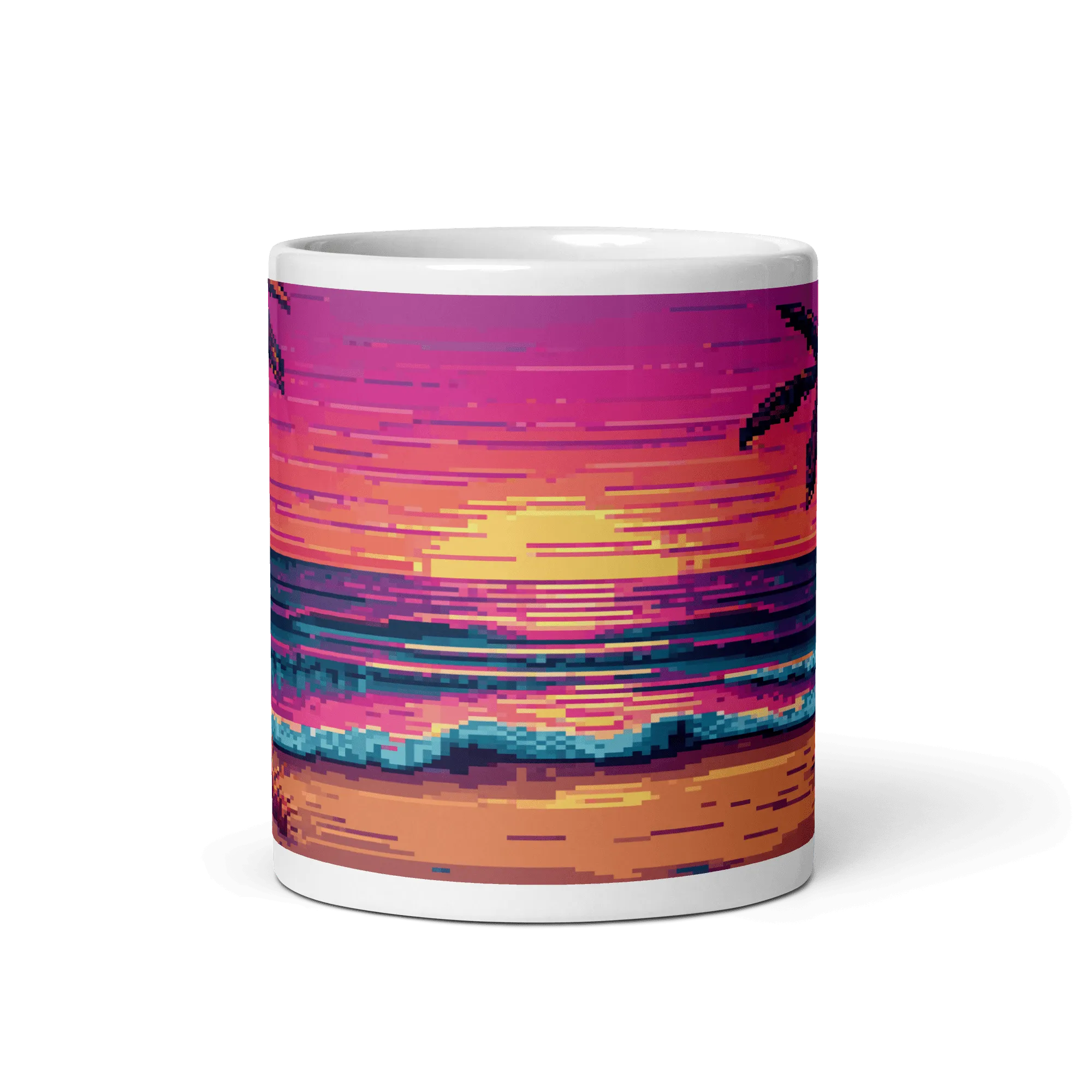 Sunset Sprites White Glossy Mug