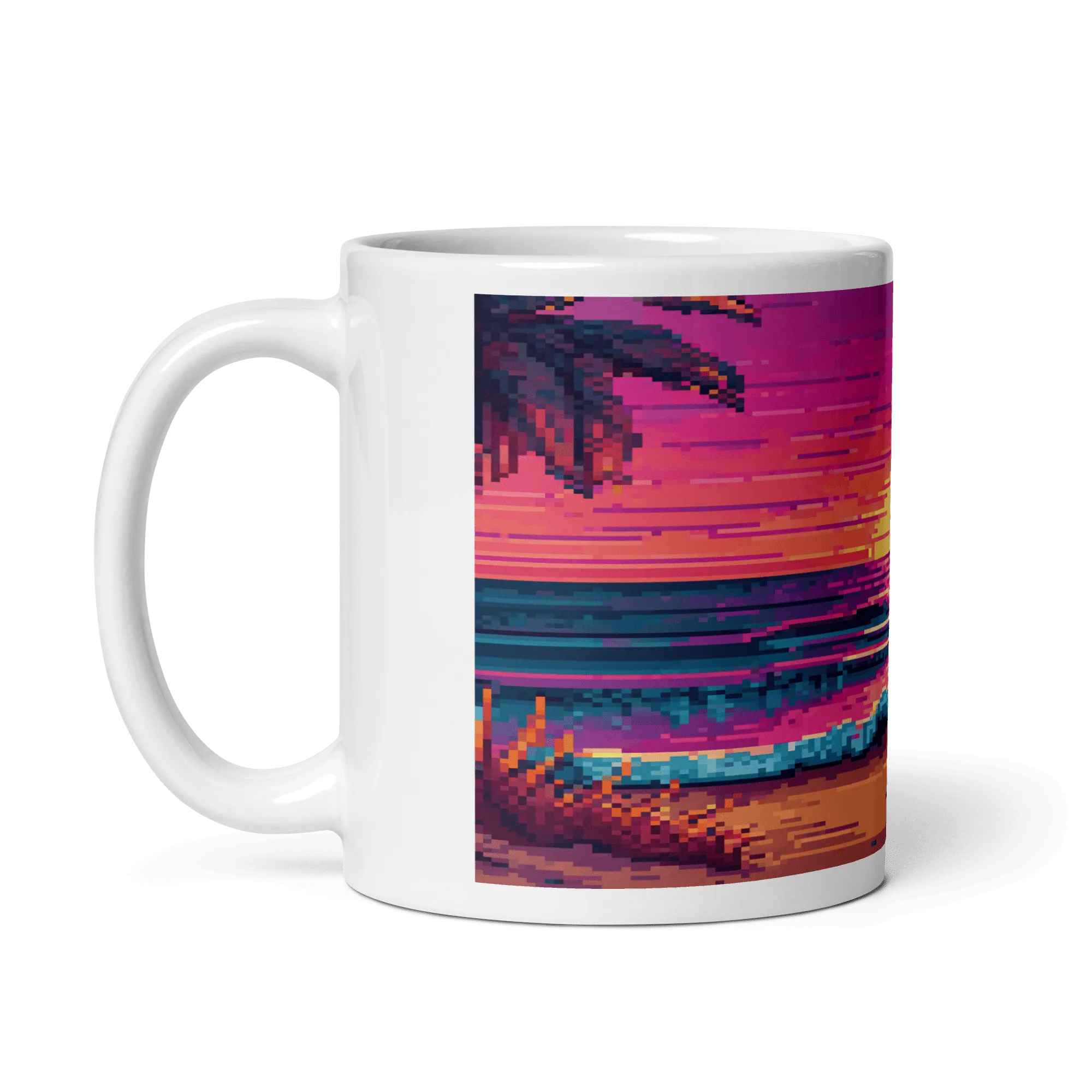 Sunset Sprites White Glossy Mug