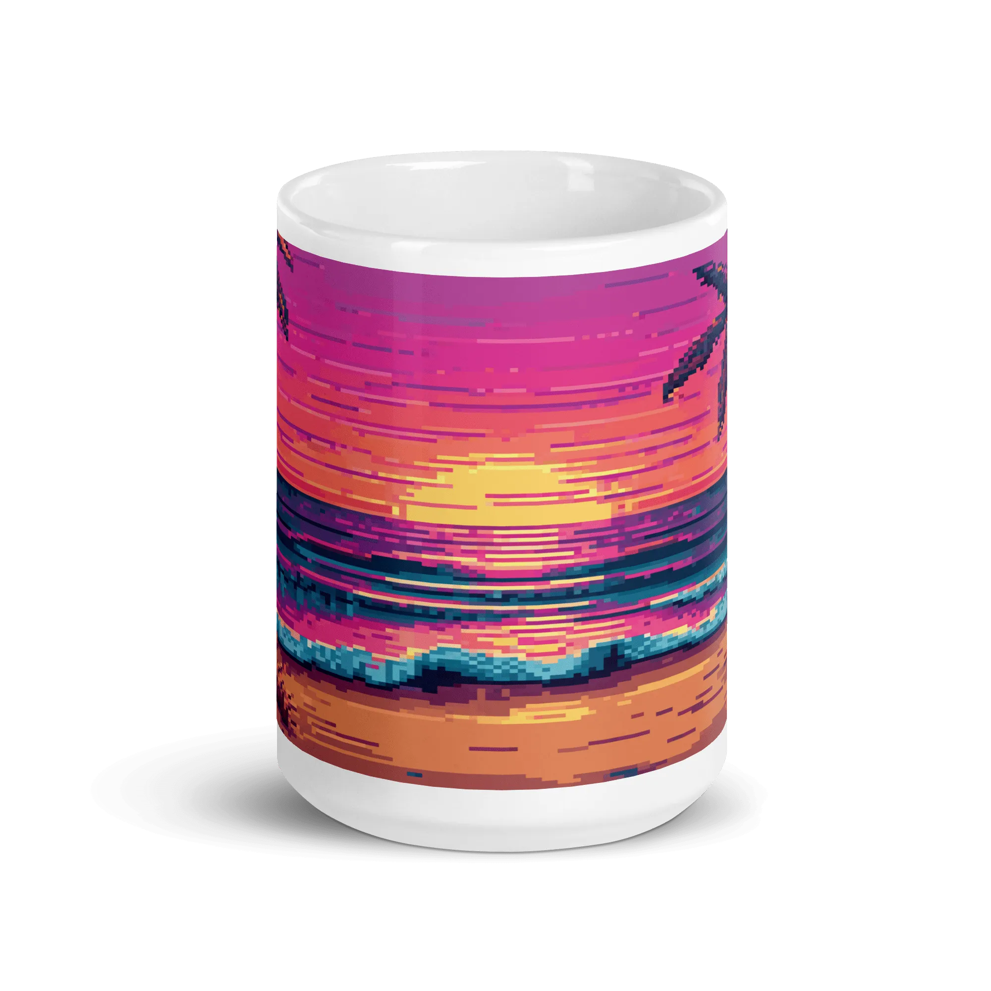 Sunset Sprites White Glossy Mug