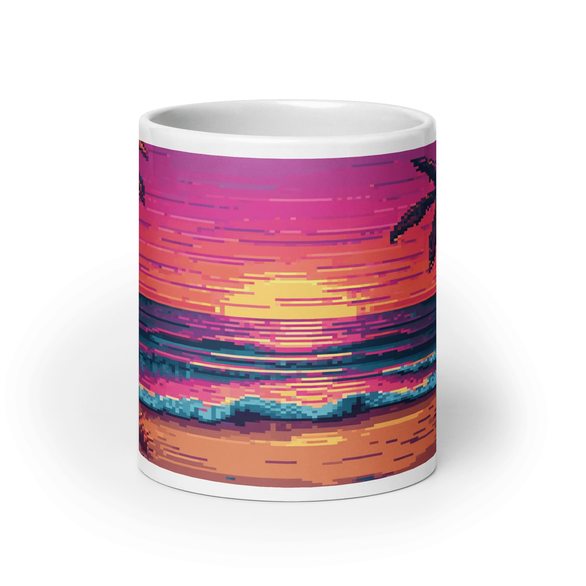 Sunset Sprites White Glossy Mug