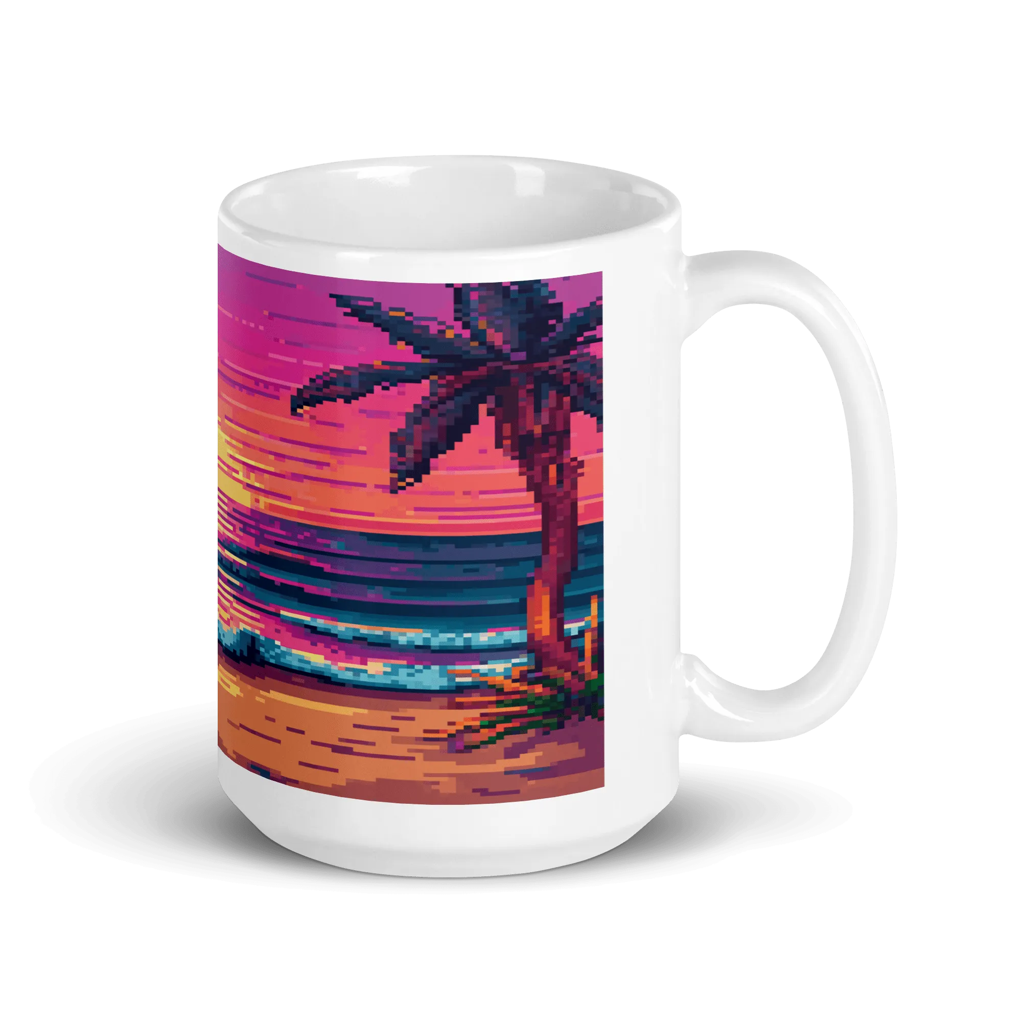 Sunset Sprites White Glossy Mug