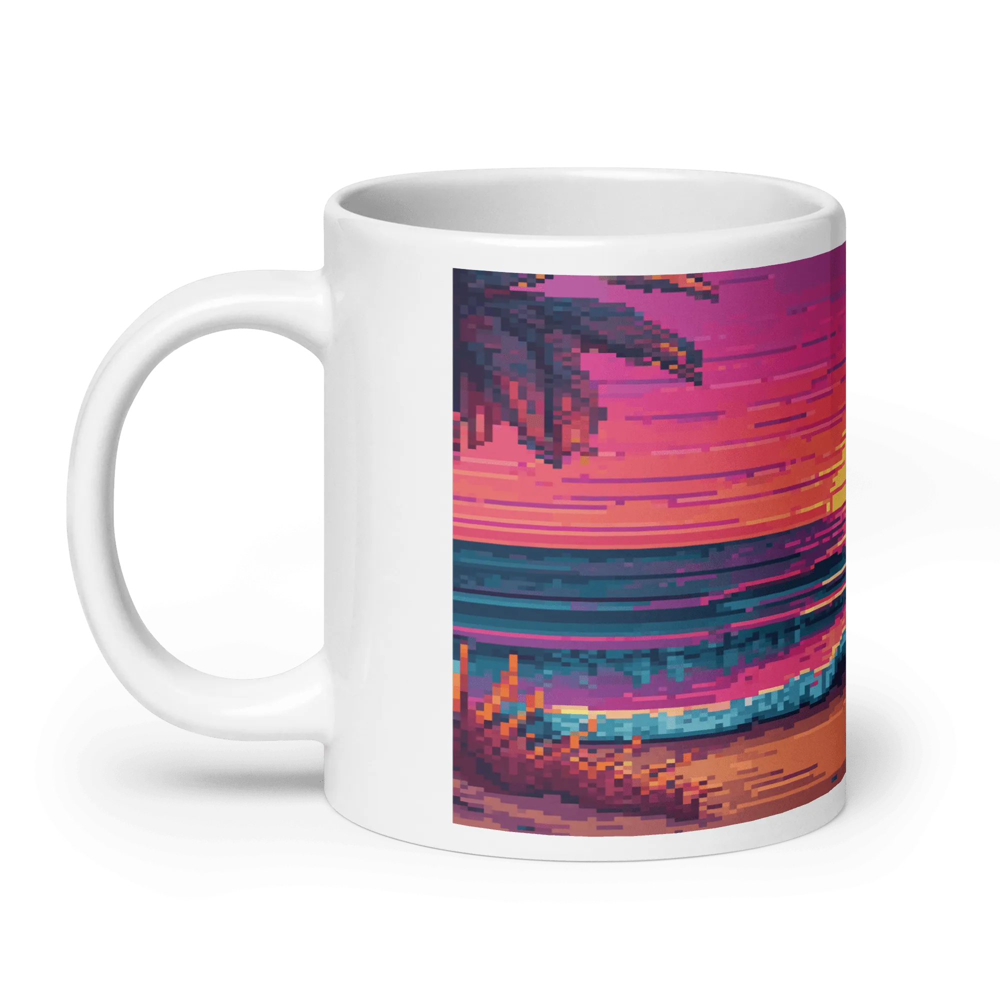 Sunset Sprites White Glossy Mug