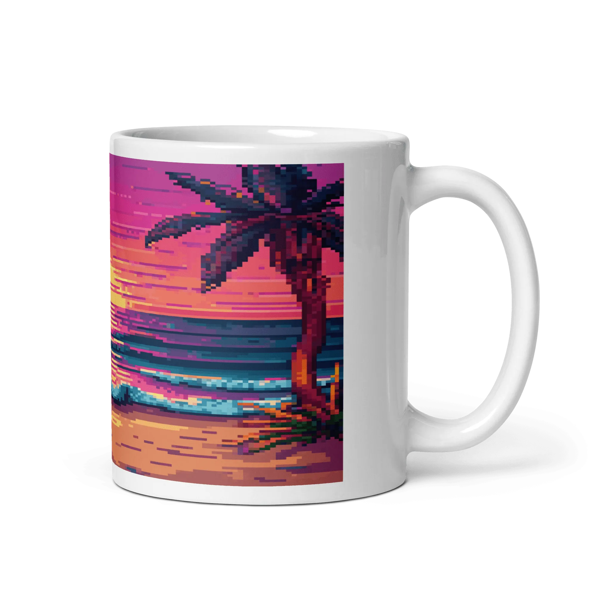 Sunset Sprites White Glossy Mug