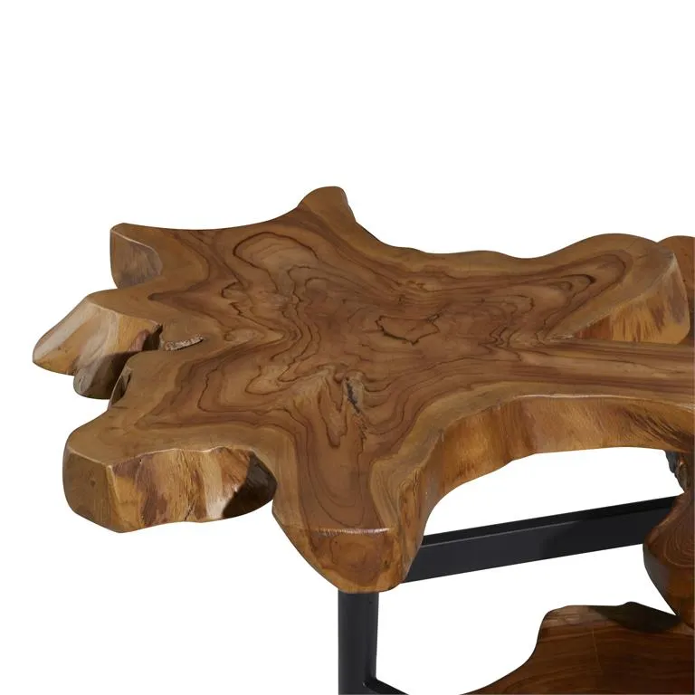 Teak Triple-Tiered Table