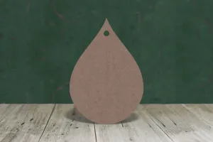 Teardrop raindrop - wooden craft shape - 2mm MDF