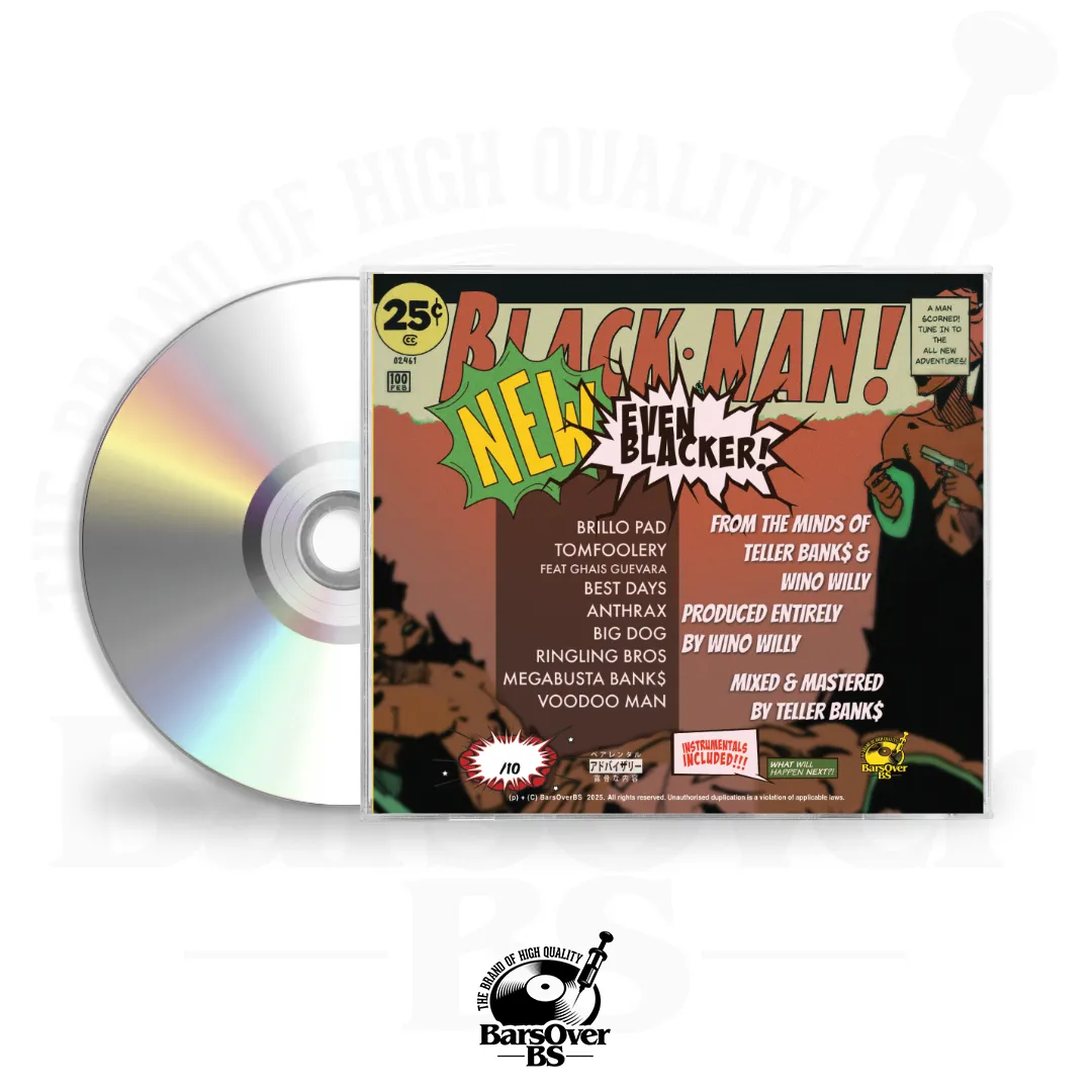 Teller Banks x Wino Willy - Black Man! (Jewel Case CD)