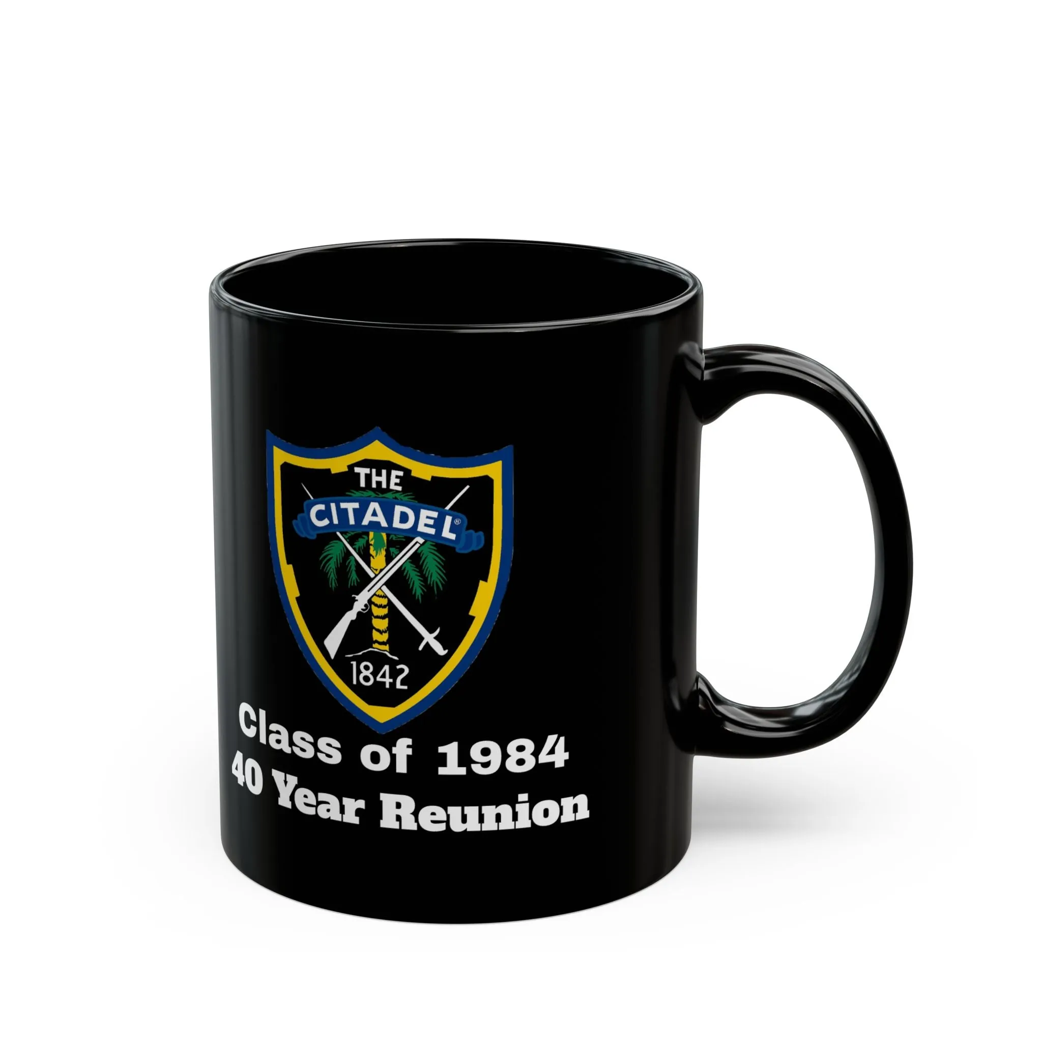 The Citadel, Citadel Shield, Class of 1984 40 Year Reunion, 11/15 Oz Black Mug