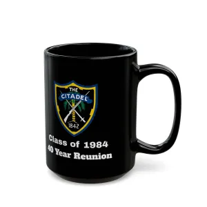 The Citadel, Citadel Shield, Class of 1984 40 Year Reunion, 11/15 Oz Black Mug