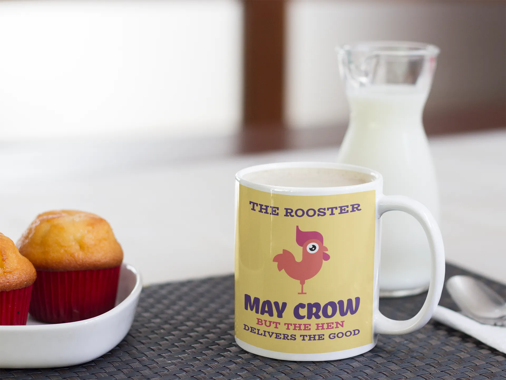 THE HEN DELIVERS THE GOOD Mug