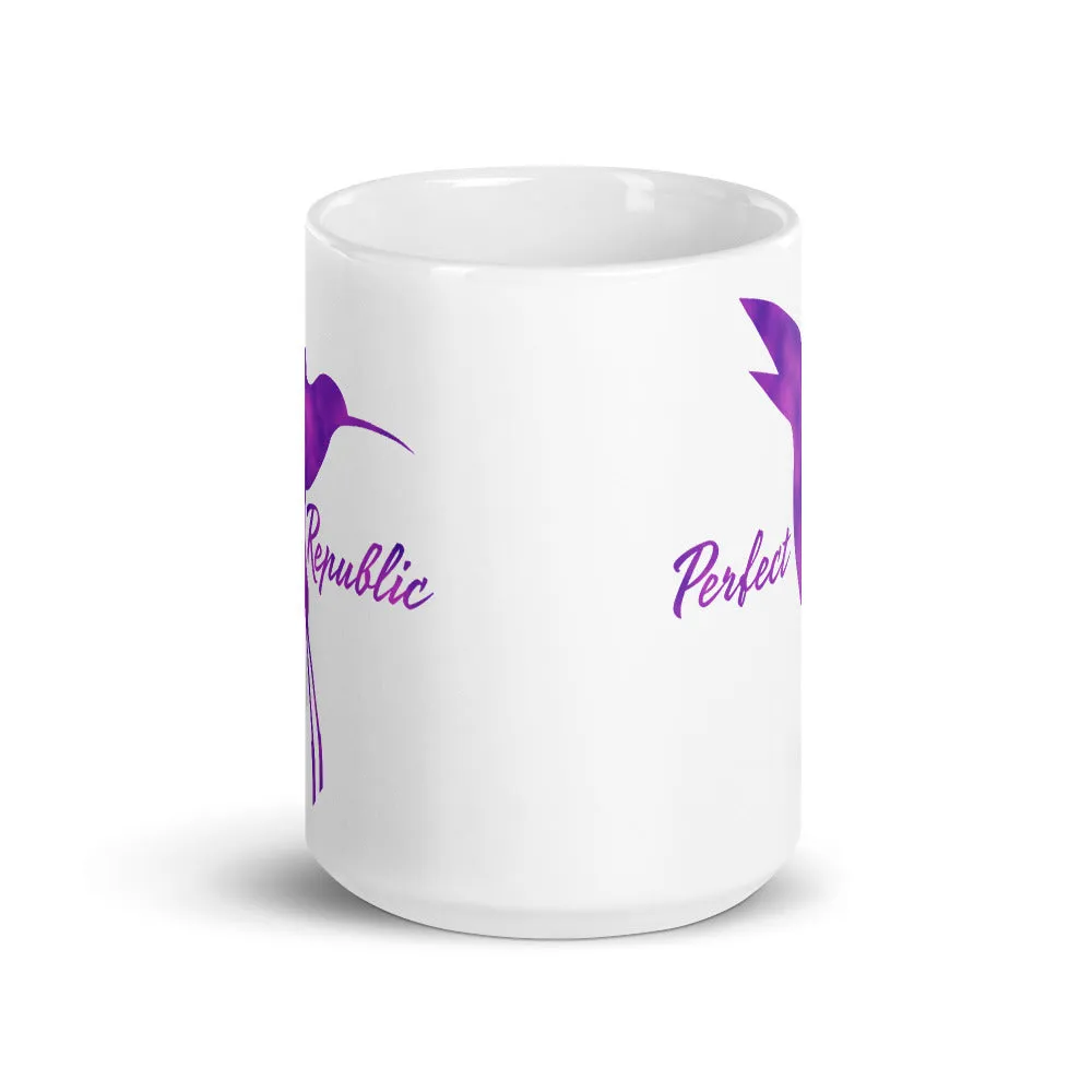 The Perfect Republic Hummingbird Mug (Purple-Clouds Edition)