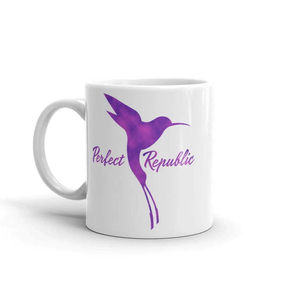 The Perfect Republic Hummingbird Mug (Purple-Clouds Edition)