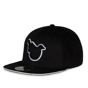 The Snowbird Black and White Flat Bill SnapBack