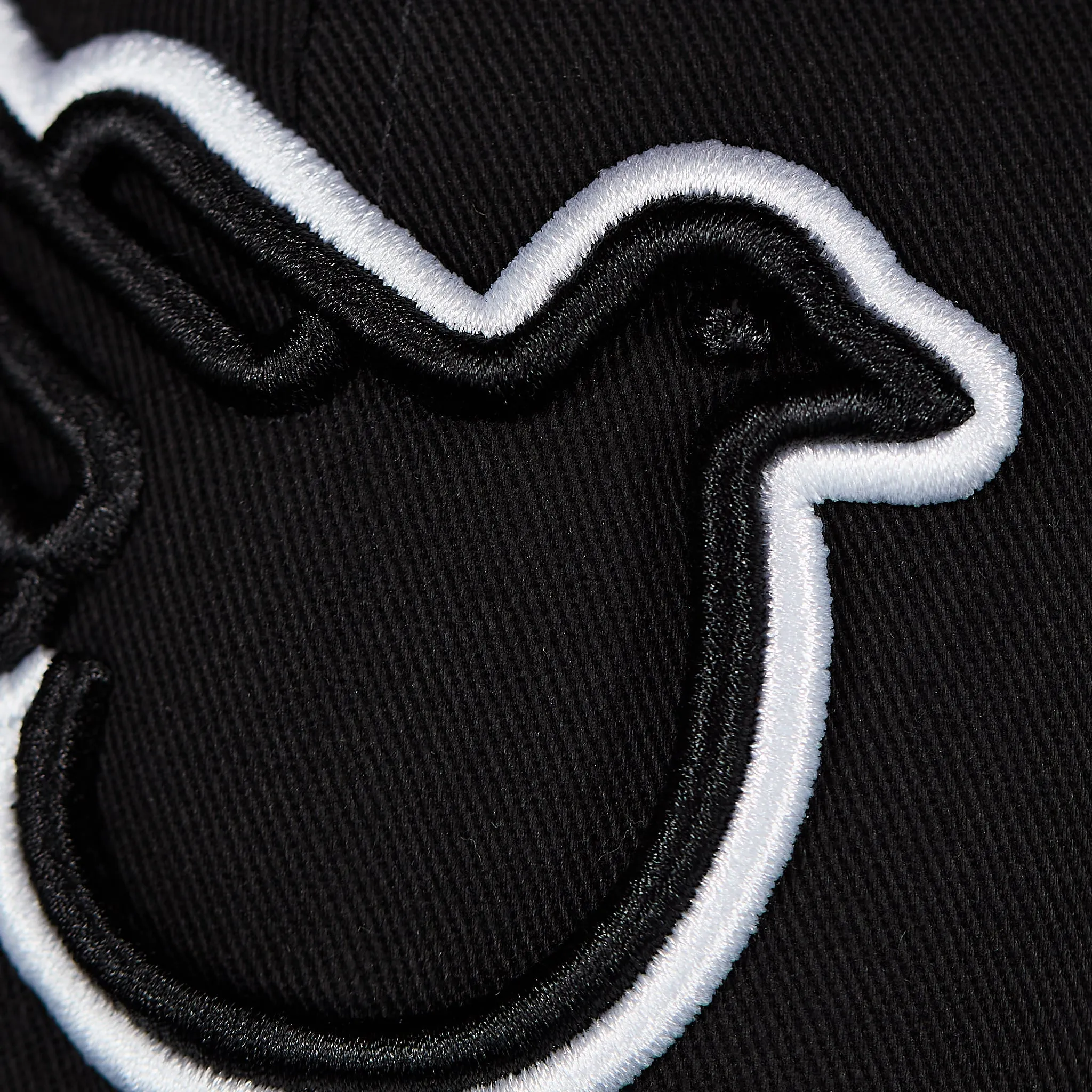 The Snowbird Black and White Flat Bill SnapBack
