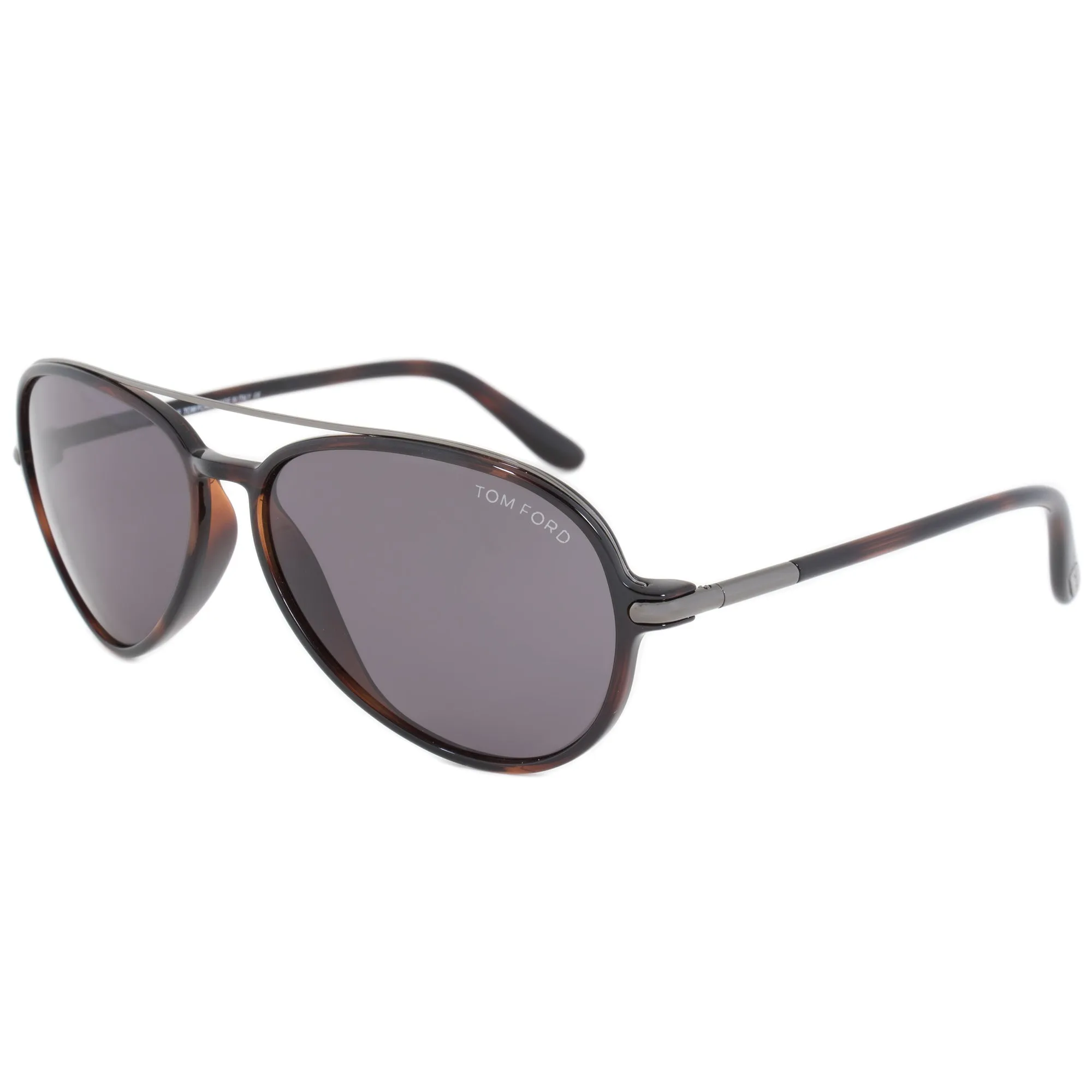 Tom Ford Ramone Men?s Aviator Sunglasses FT0149 54A 58 | Black Havana and Rhodium Frame | Dark Grey Lens