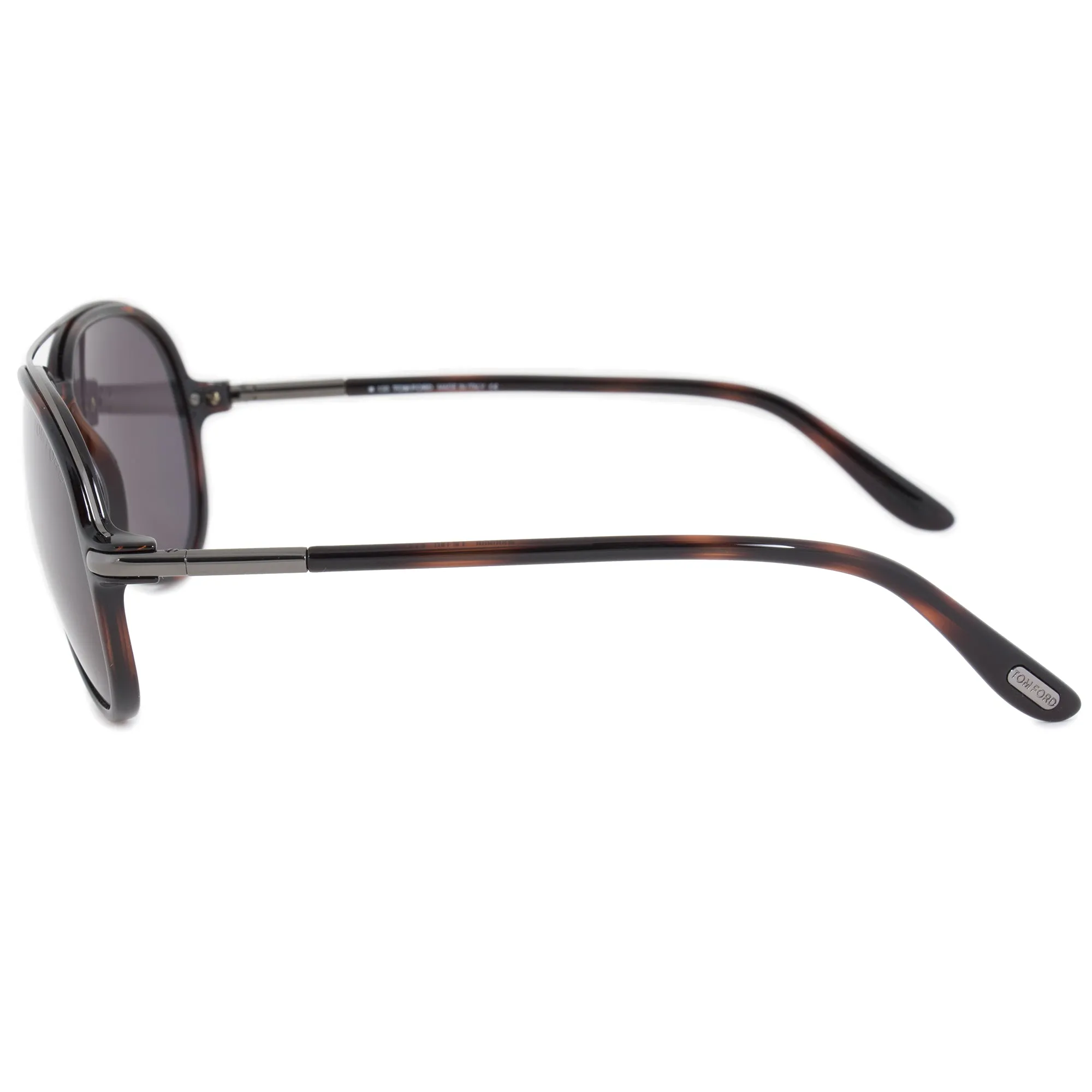 Tom Ford Ramone Men?s Aviator Sunglasses FT0149 54A 58 | Black Havana and Rhodium Frame | Dark Grey Lens
