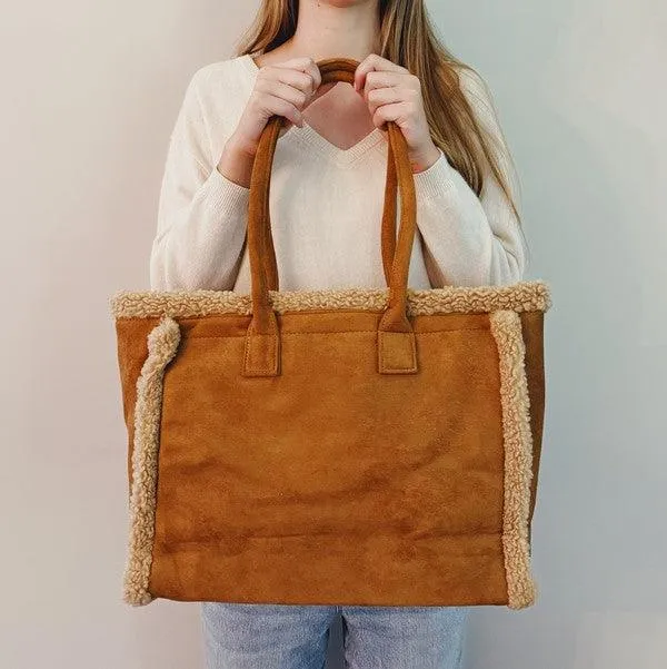 Tote Cozy Teddy Shoulder Bag