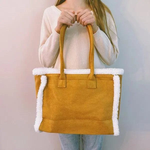 Tote Cozy Teddy Shoulder Bag