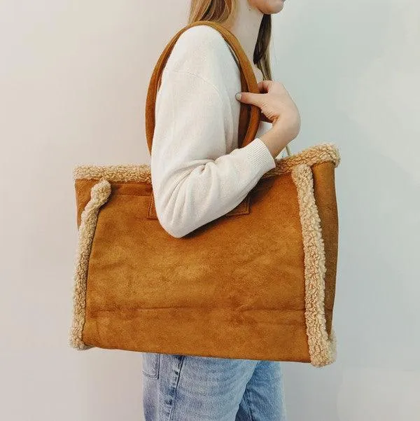 Tote Cozy Teddy Shoulder Bag