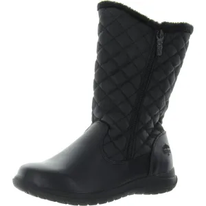 Totes Womens Jade Double Zipper Faux Fur Winter & Snow Boots