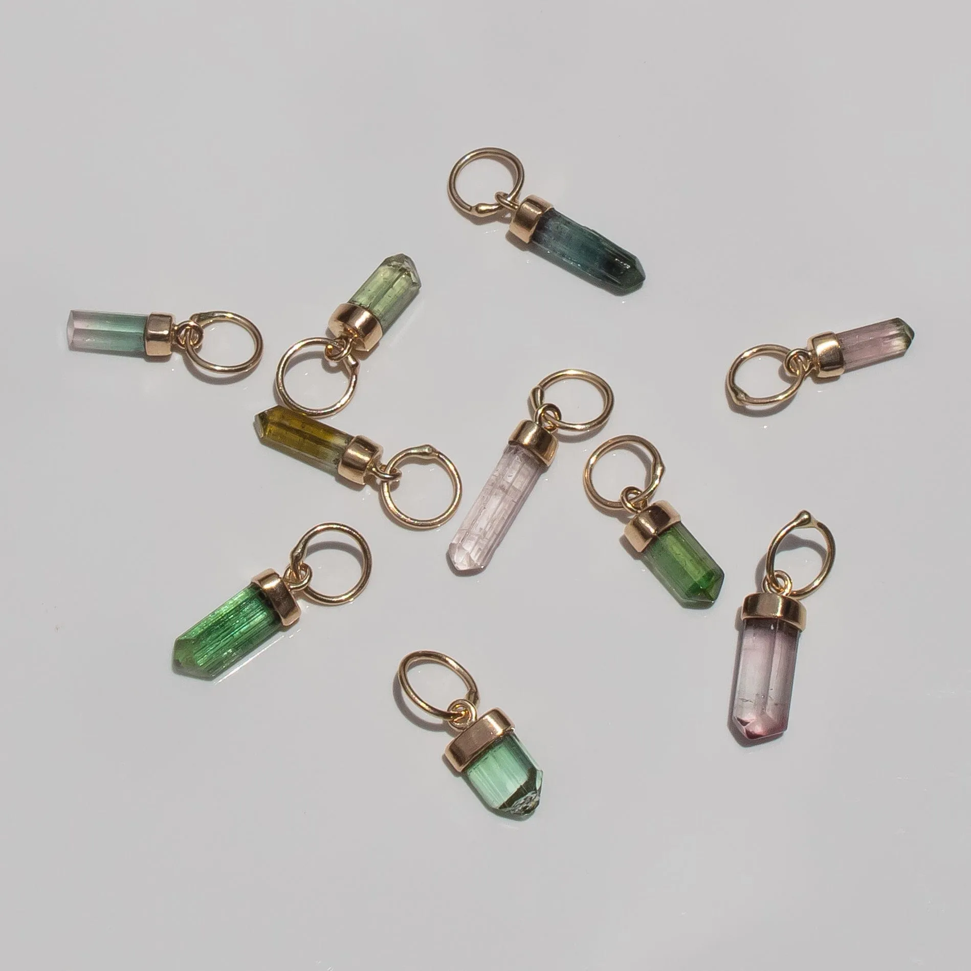 Tourmaline Crystal Charms
