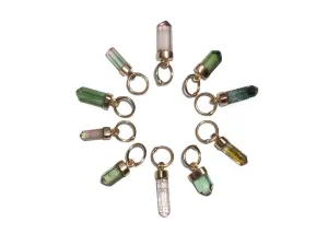Tourmaline Crystal Charms