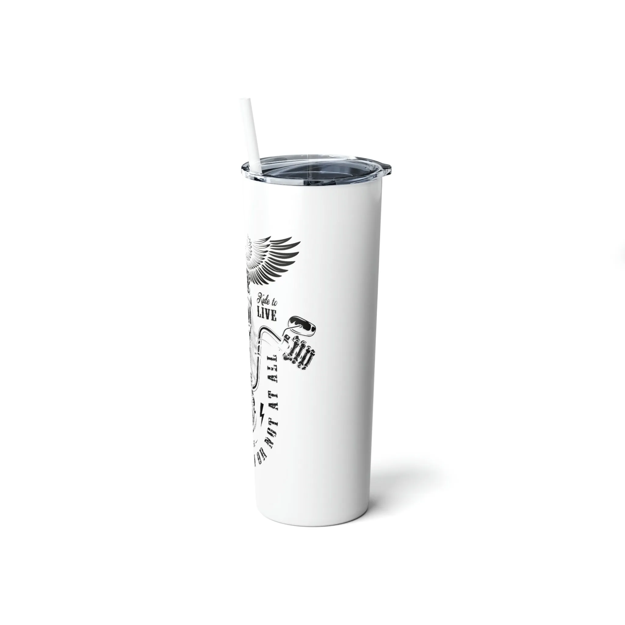 Tribute Tumbler - Skinny Steel Tumbler with Straw, 20oz - Sunshine Family
