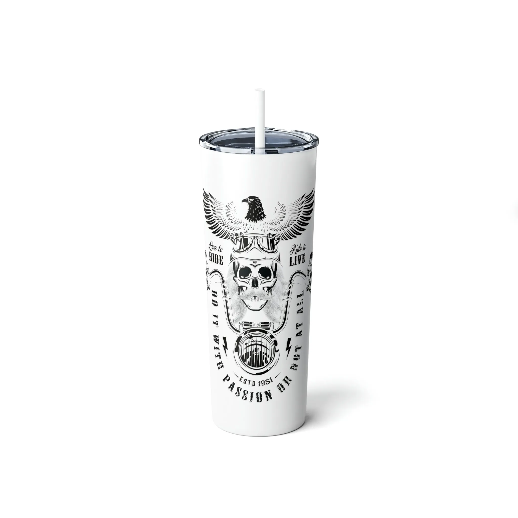 Tribute Tumbler - Skinny Steel Tumbler with Straw, 20oz - Sunshine Family