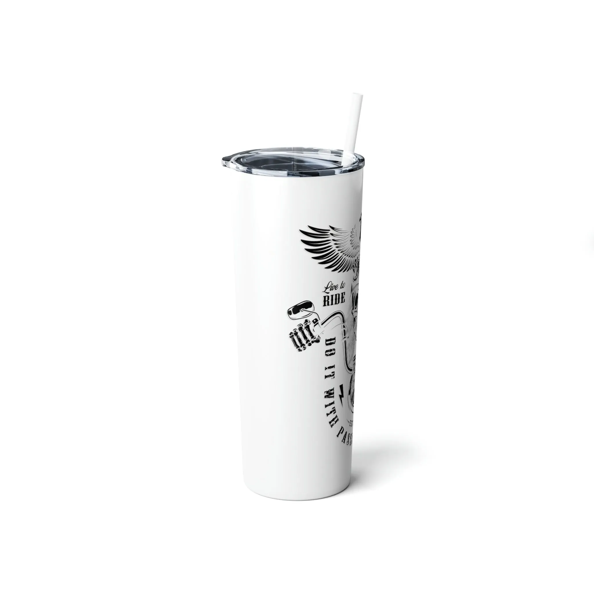 Tribute Tumbler - Skinny Steel Tumbler with Straw, 20oz - Sunshine Family