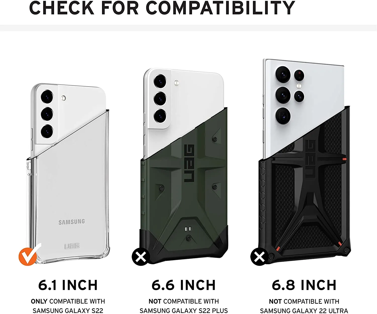 UAG - Samsung Galaxy S22 Monarch Case- Kevlar Black