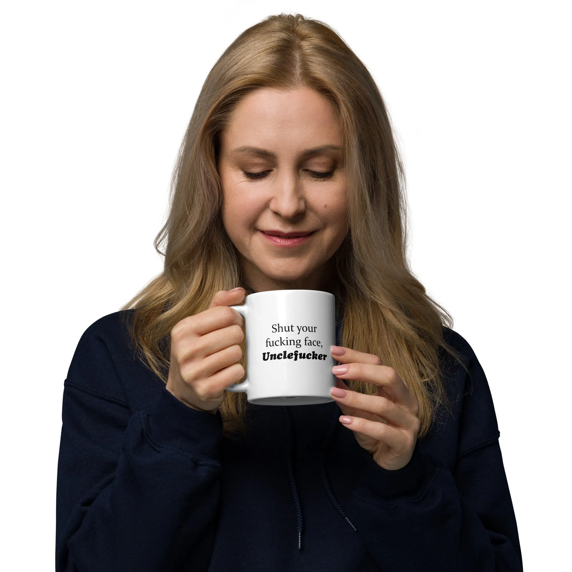 Unclefucker White glossy mug