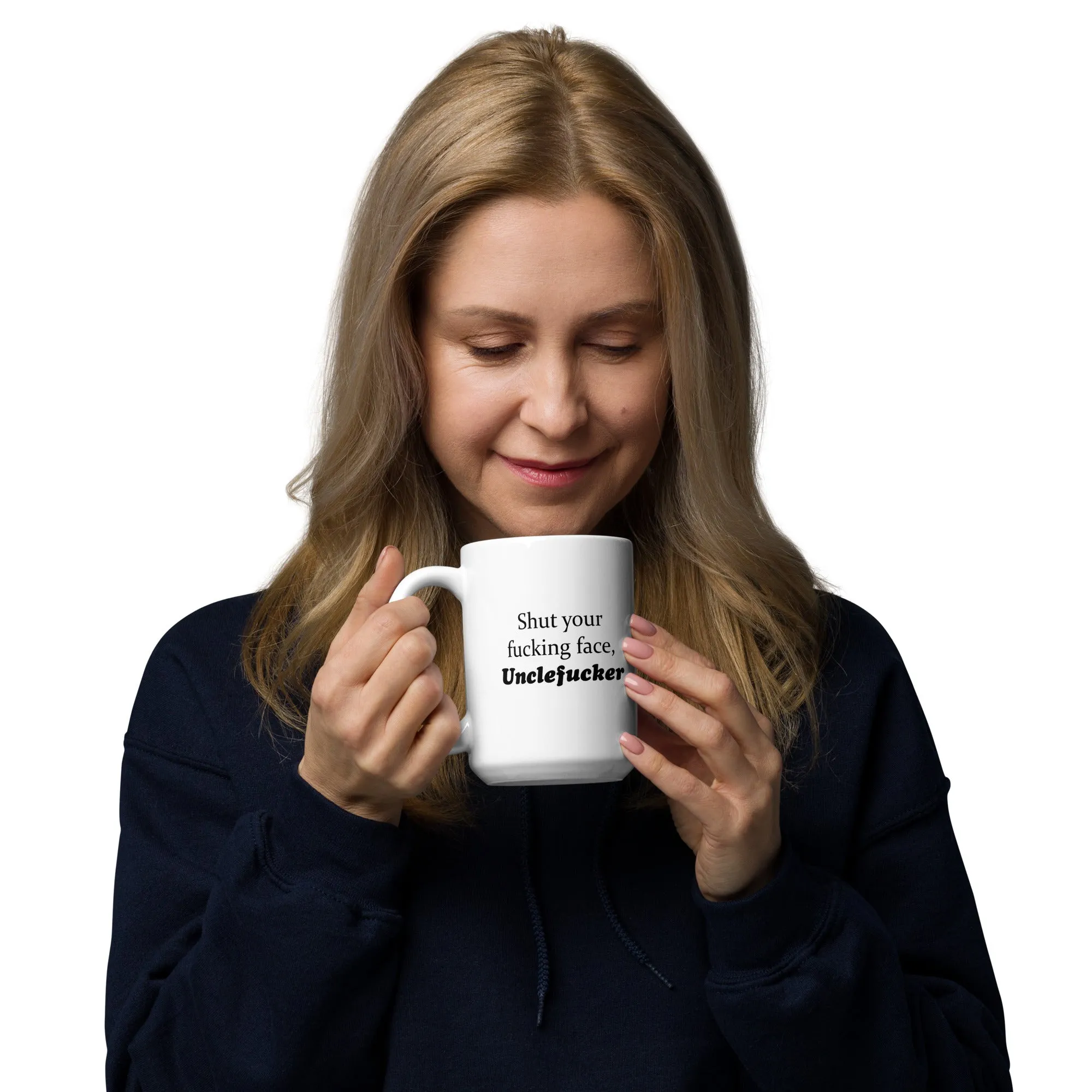 Unclefucker White glossy mug