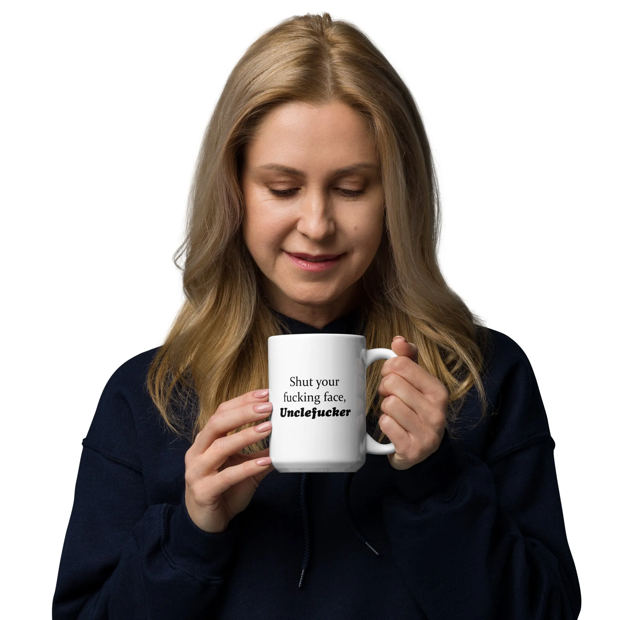Unclefucker White glossy mug