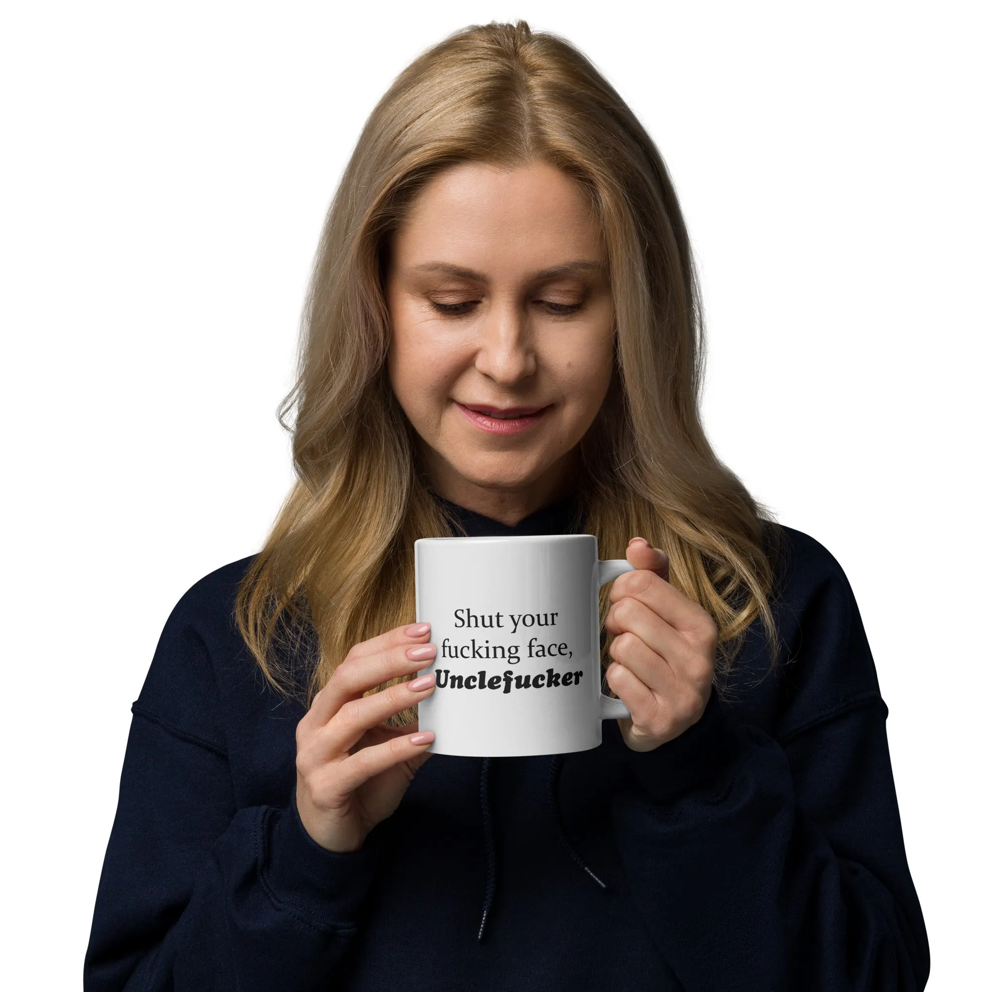 Unclefucker White glossy mug