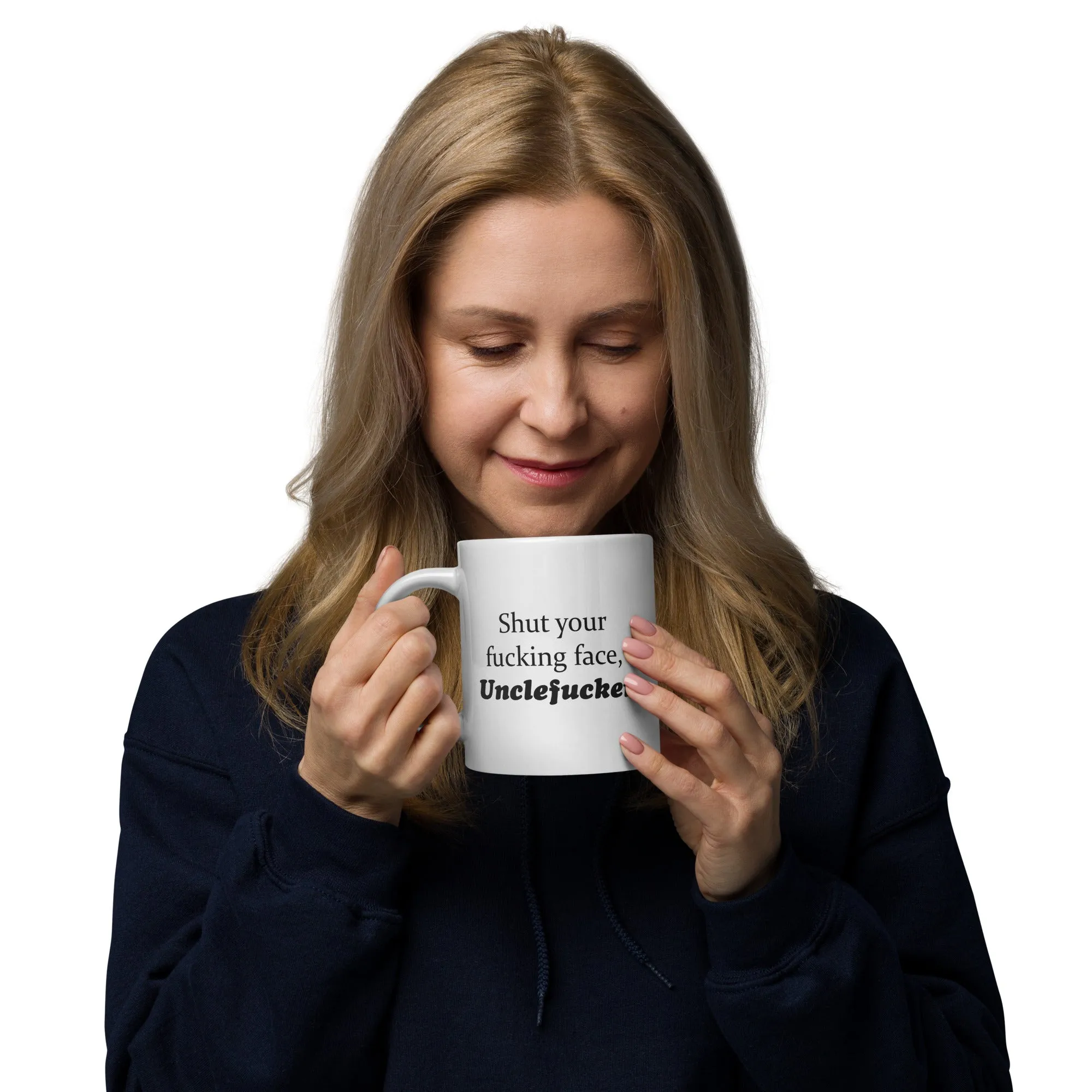 Unclefucker White glossy mug