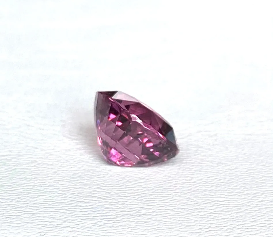 Unheated 10.21 Ct. Pink Purple Spinel, GIA, Unset Necklace Enhancer Gemstone