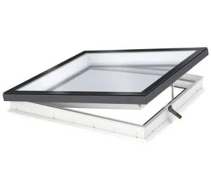 VELUX CVU 150100 S06Q SOLAR Powered Flat Glass Rooflight Package 150 x 100 cm (Including CVU Double Glazed Base & ISU Flat Glass Top Cover)