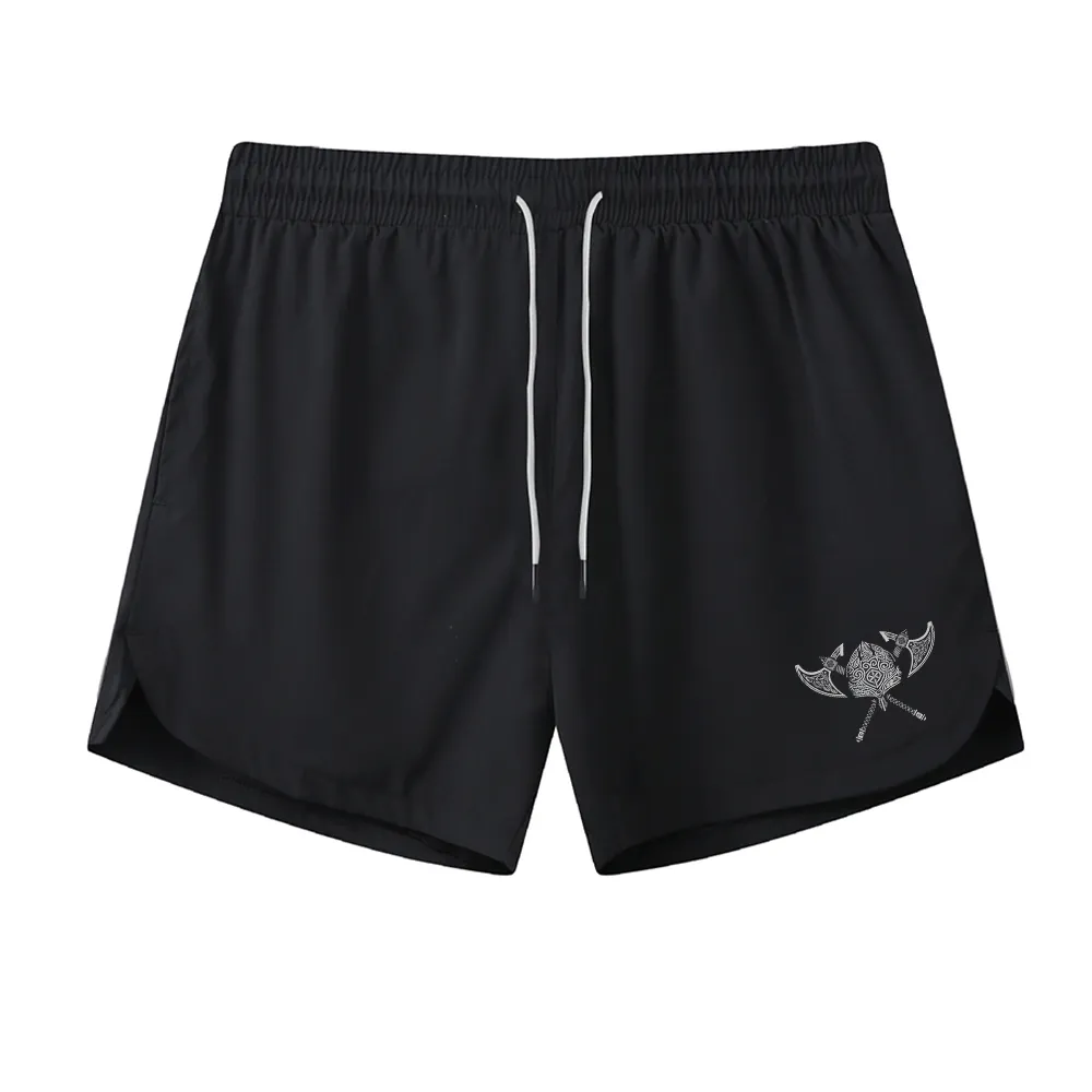Viking Helmet Graphic Shorts