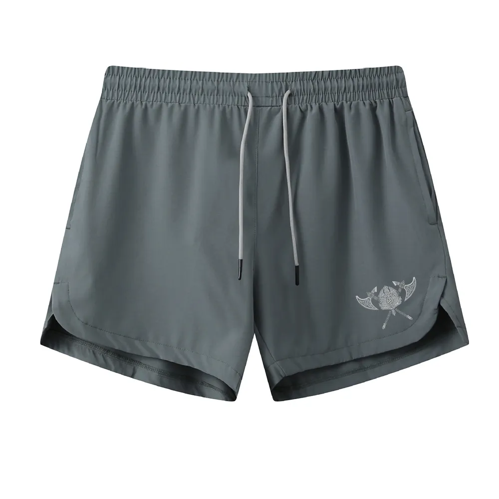 Viking Helmet Graphic Shorts
