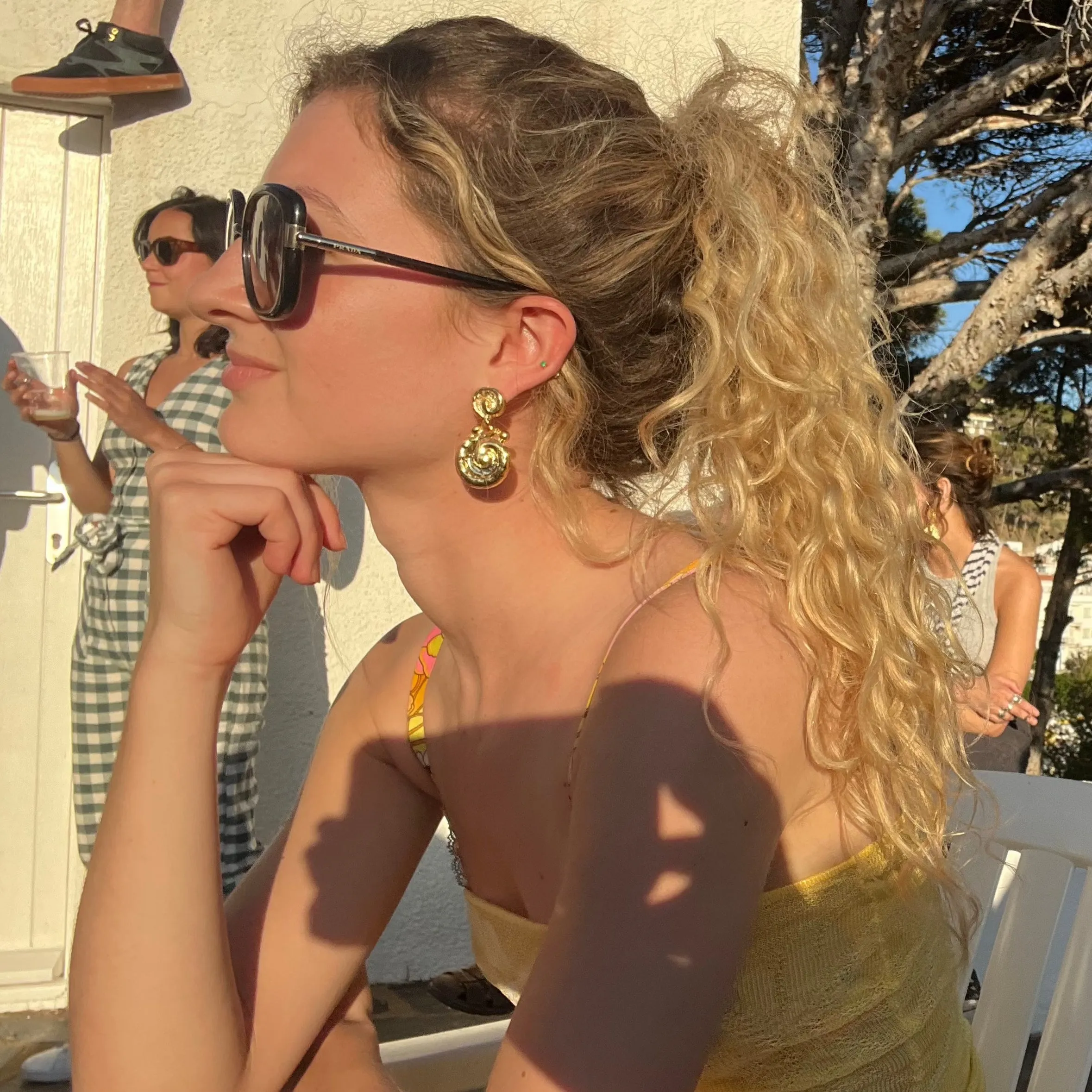 Vintage Golden Earrings