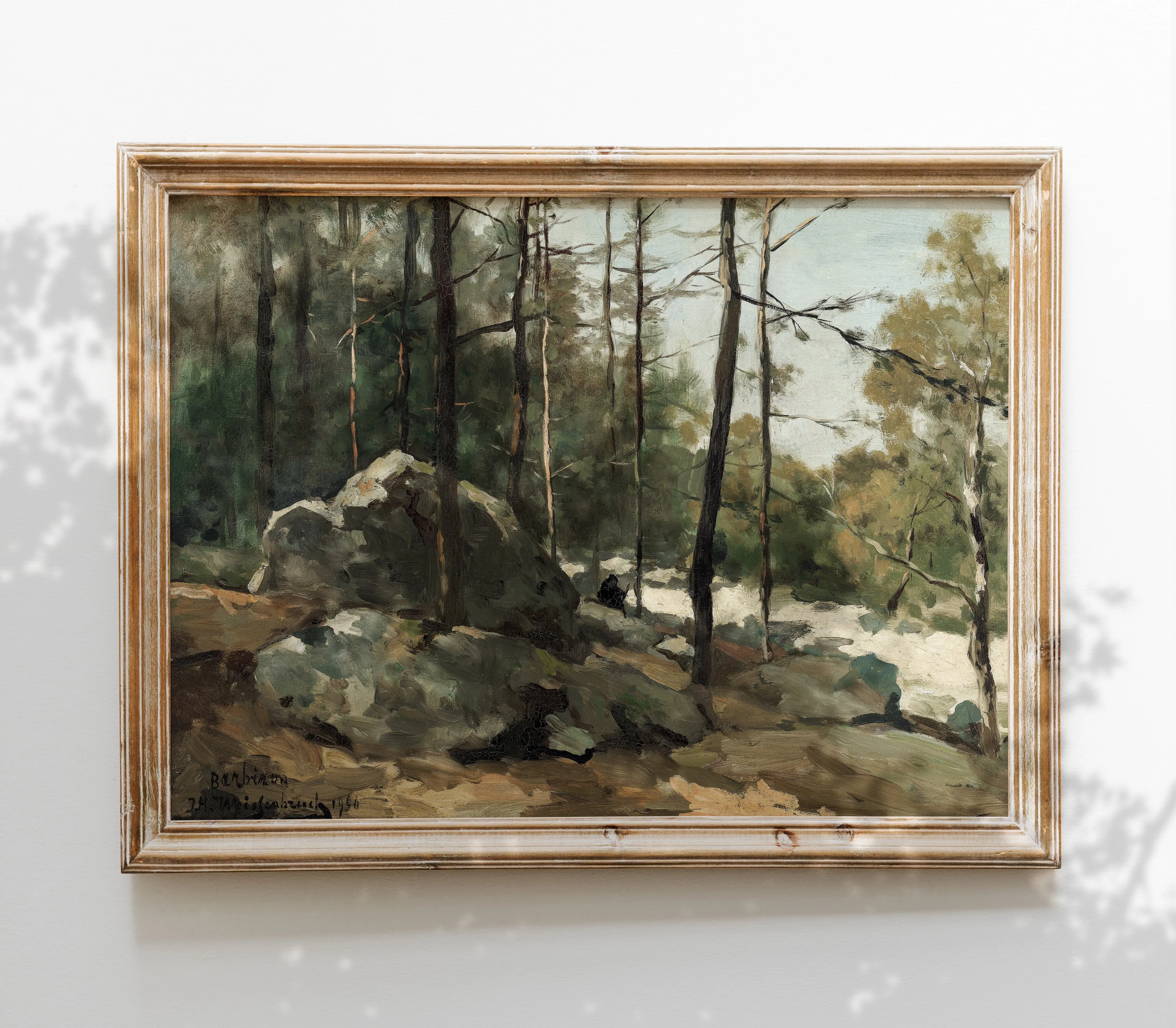 Vintage Trail Landscape Art Print L0138