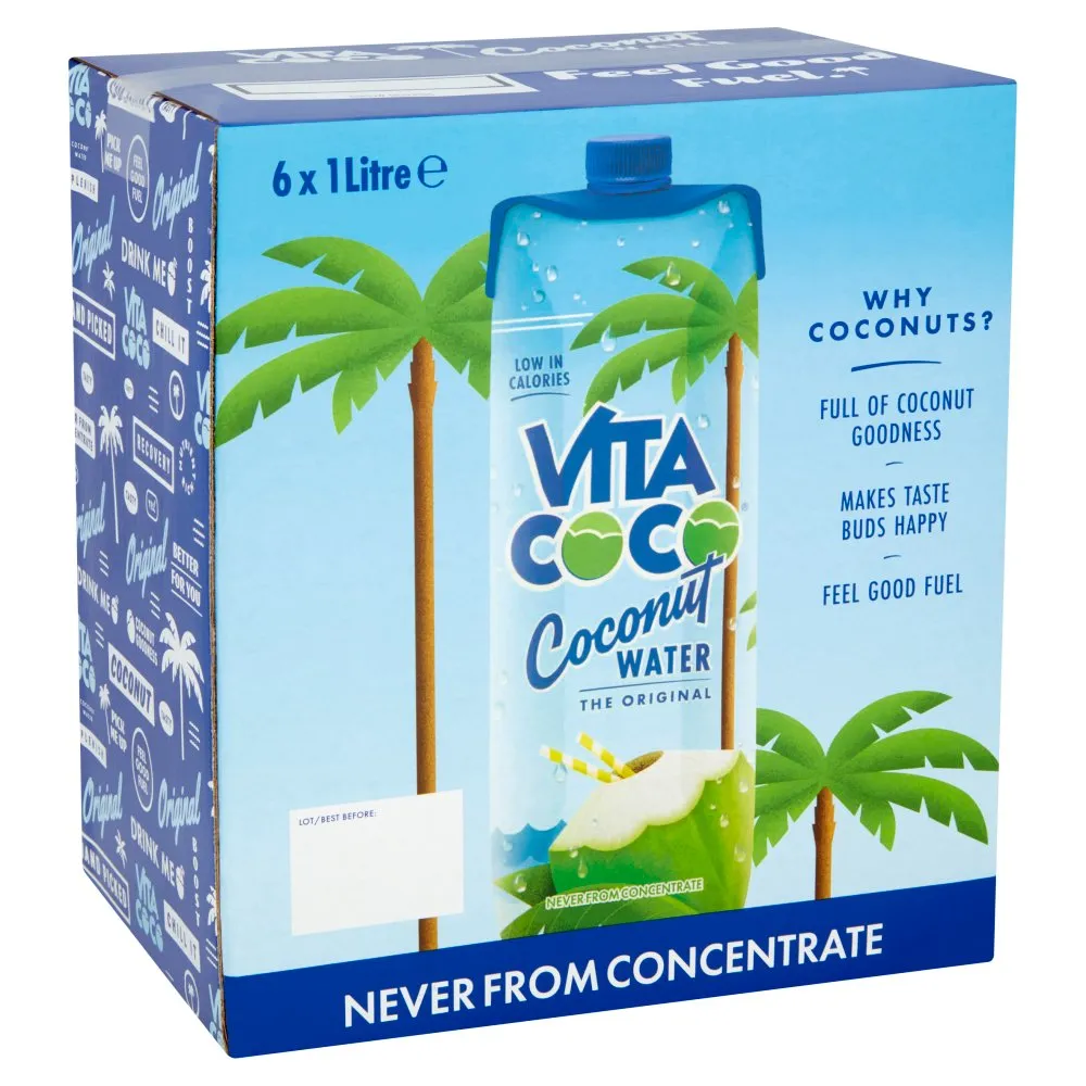 Vita Coco Coconut Water 6 x 1Ltr