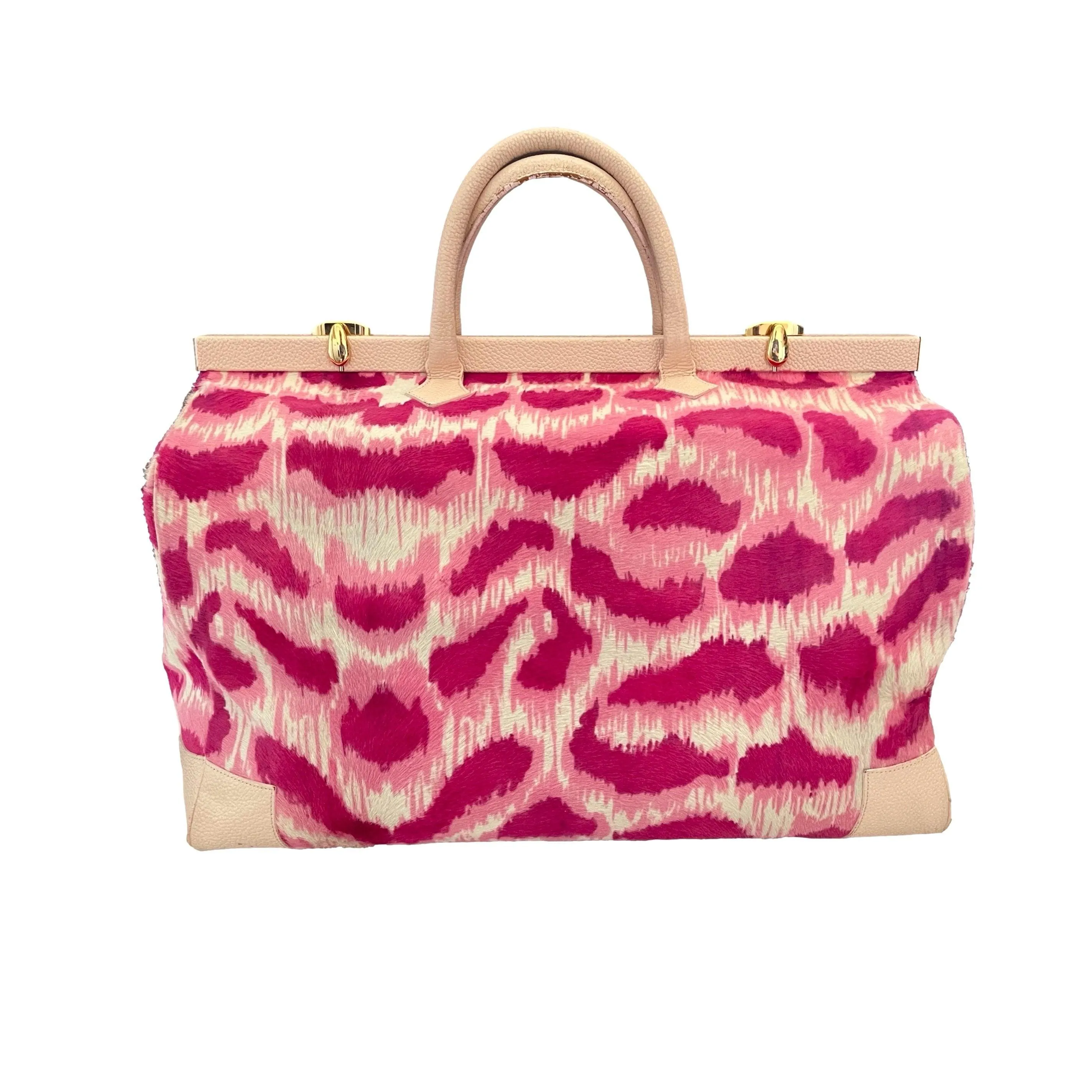 Vivienne Westwood Hot Pink Calf Hair Weekender