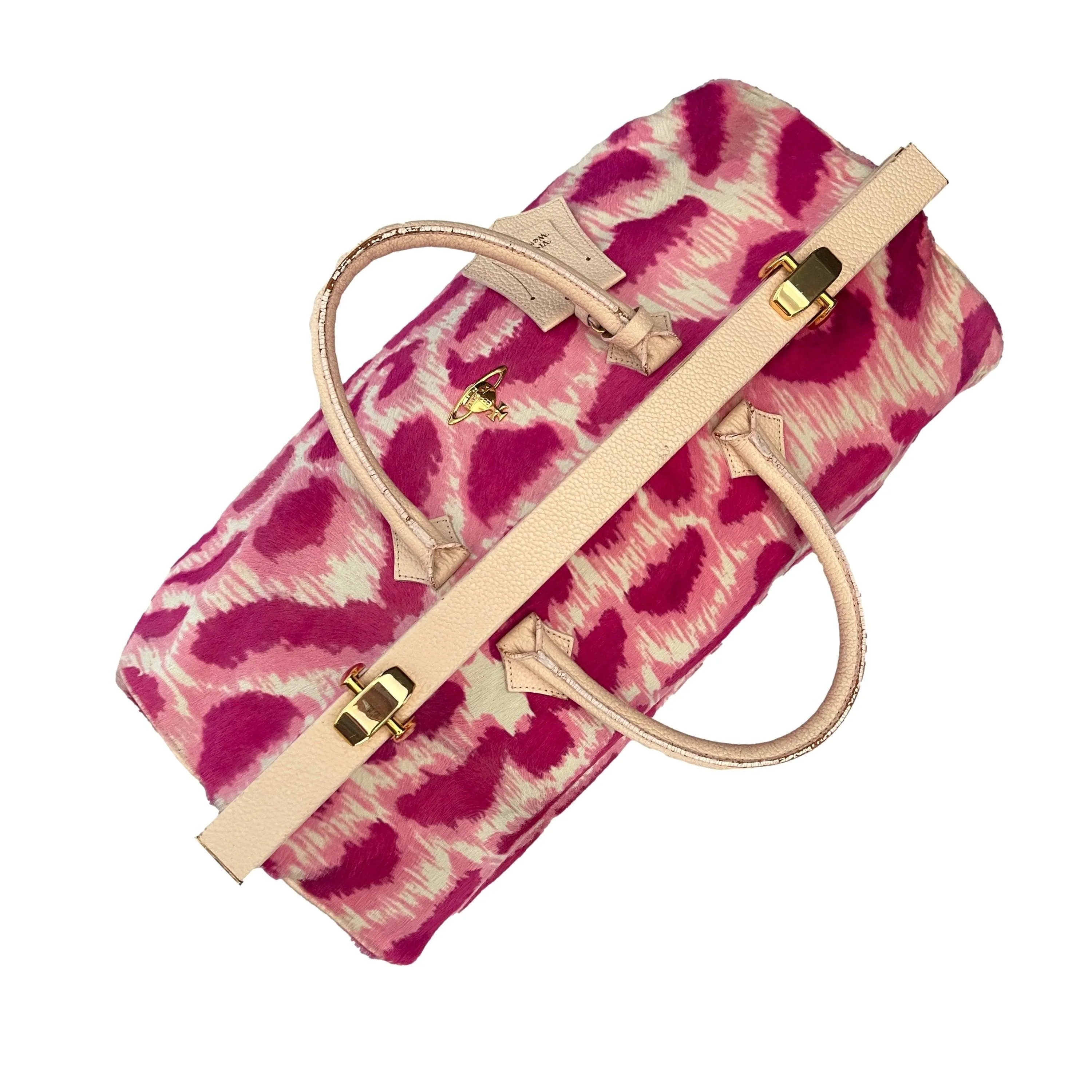 Vivienne Westwood Hot Pink Calf Hair Weekender