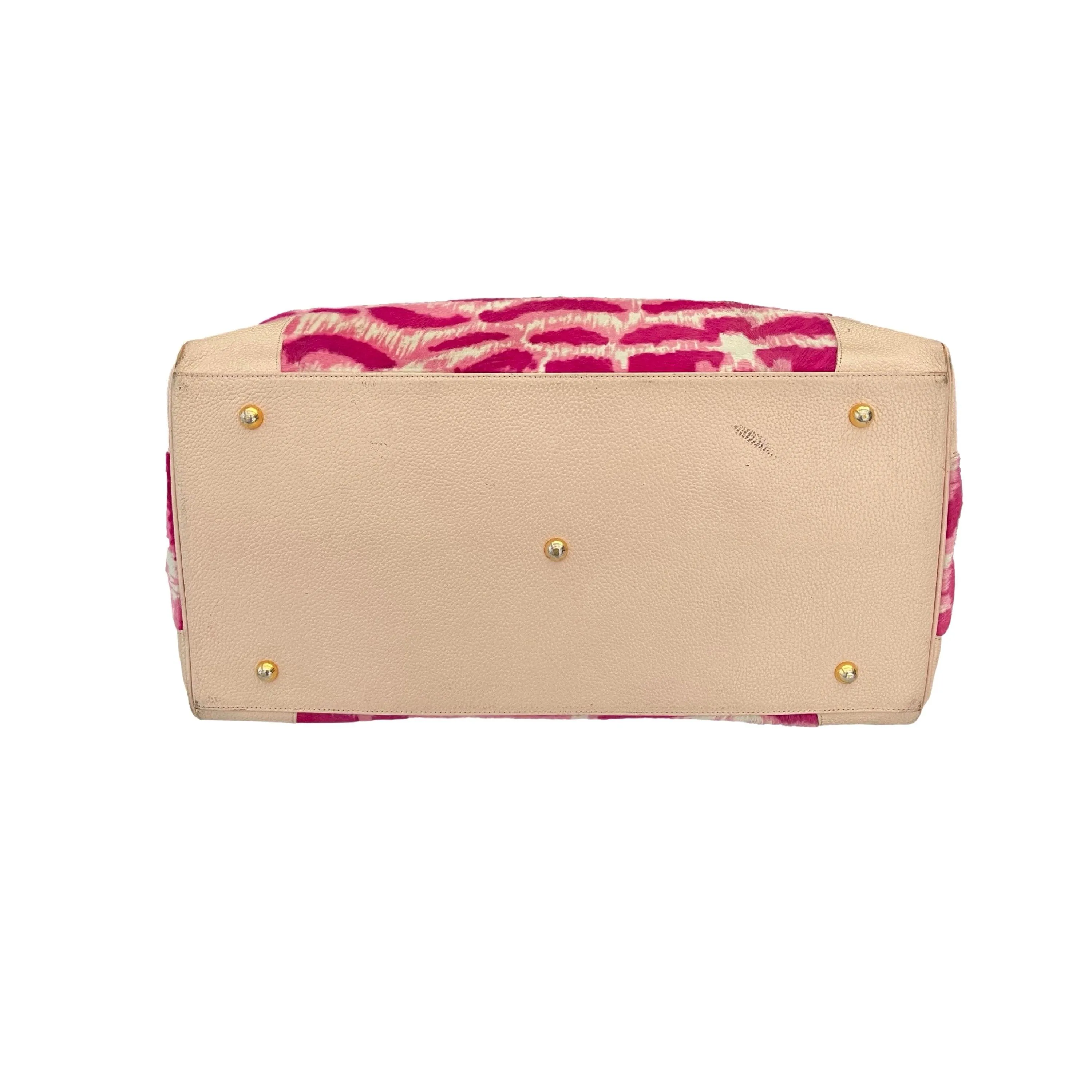 Vivienne Westwood Hot Pink Calf Hair Weekender
