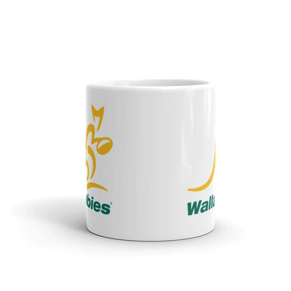 Wallabies White Glossy Mug